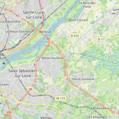 Carte de Basse-Goulaine