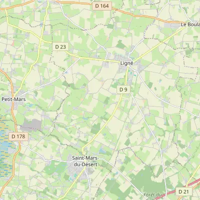 Carte de Ligné
