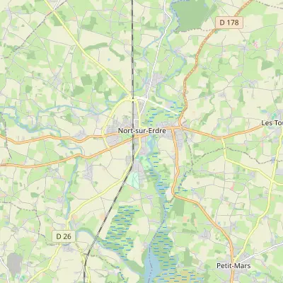 Carte de Nort-sur-Erdre