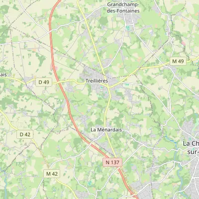 Carte de Treillières
