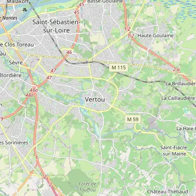 Carte de Vertou